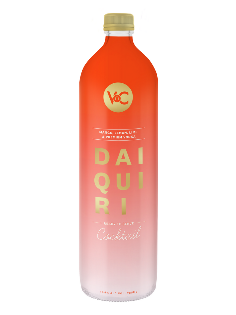 VnC Daiquiri ready to serve cocktail made with  Mango, Lemon, Lime and Premium Vodka