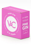 Box of 6 premium Pink Gin VnC Cocktail bottles 